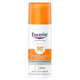 Eucerin Sun Színezett napozó krém arcra FF50+ 50ml