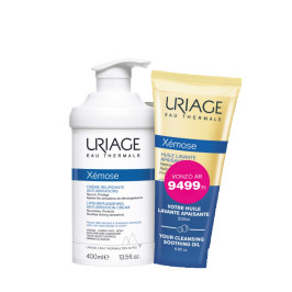 Uriage csomag Xémose krém + Xémose olajostusfürdő 400+200ml