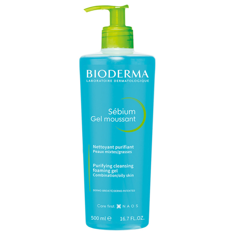 Bioderma Sébium Moussant tisztító habzó gél zs.b. 500ml