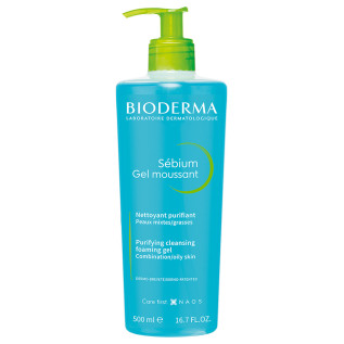 Bioderma Sébium Moussant tisztító habzó gél zs.b. 500ml