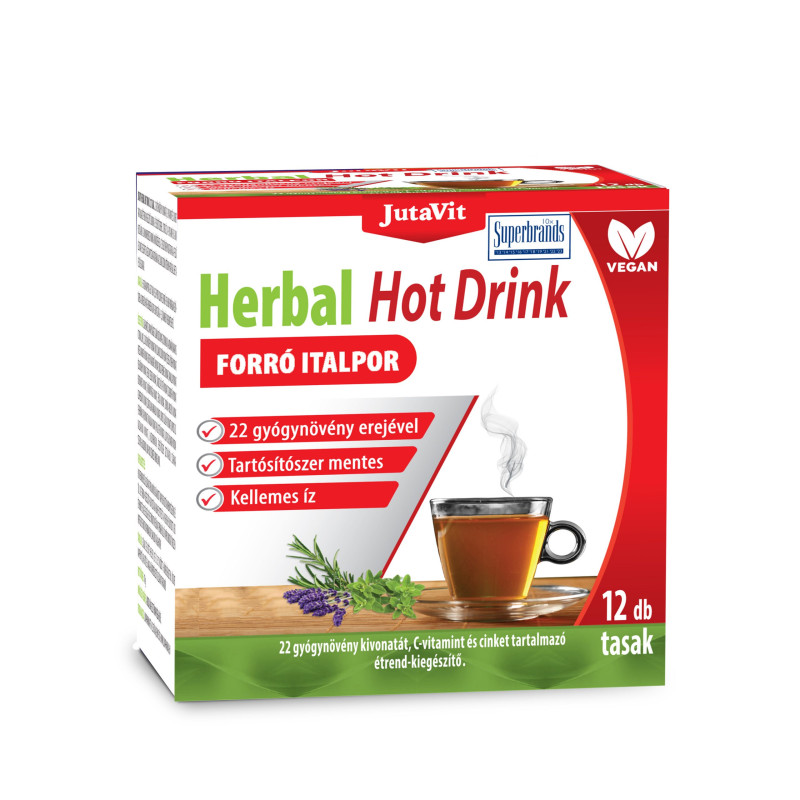 JutaVit Herbal Hot Drink por felnőtteknek citrus 12x