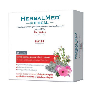 Herbalmed Medical gyógynövény pasztilla  20x