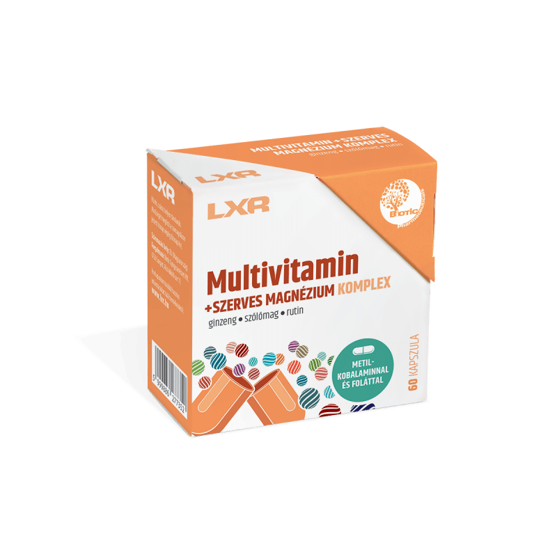 LXR Multivitamin+ Szerves Magnézium Komplex kapsz. 60x